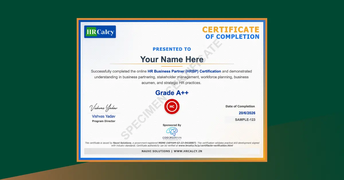 HRBP: Online Fast-Track Course with Certificate